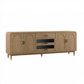 Sideboard 180 x 45 x 80 cm Holzwerkstoff Eichebraun mit Schubladen und Schranktüren