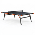Tischtennistisch 274 cm x 152.5 cm x 76 cm mit dunkelblauer Spielfläche und Stahlgestell sportlich